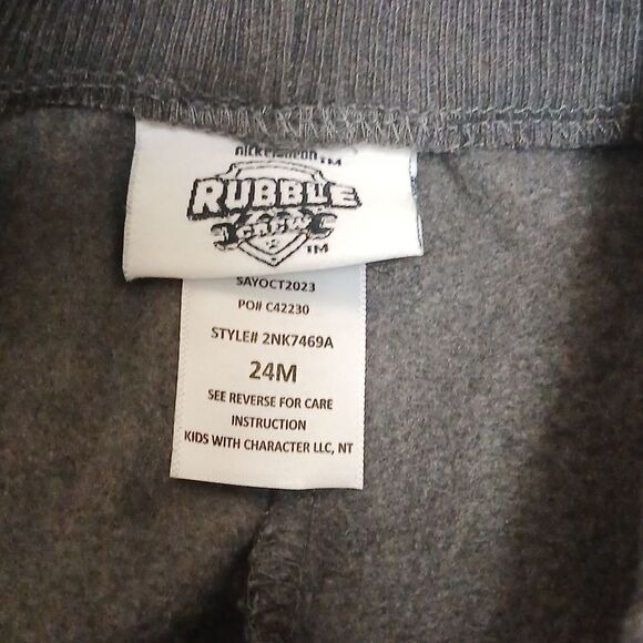 🩷3 Sweatpants, 1 pair Holiday pants, for playing. Garanimals, Shein, Rubble - Picture 5 of 9